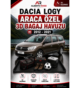 Dacia Logy 2012 - 2021 Araca Özel 3D Bagaj Havuzu
