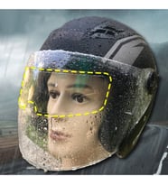 Motosiklet Kaskı Yağmur Kaydırıcı