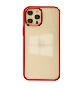 Iphone 12 Kılıf Element Silikon - Kırmızı