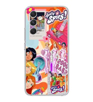 Samsung Galaxy S24 FE Uyumlu Totally Spies Kolaj Tasarımlı Şeffaf Telefon Kılıfı