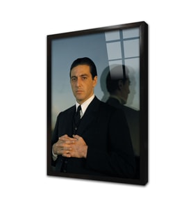 Michael Corleone Çerçeveli Cam Tablo