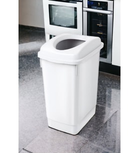 Beyaz 27 Litre Banyo ve Otel Çöp Kutusu, Geri Dönüşüm İçin Uygun