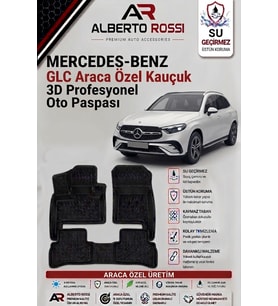 MERCEDES GLC 2016 - 2026 Araca Özel Kauçuk 3D Profesyonel Oto Paspası