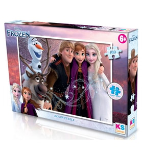 KS Games 100 Parçalık Karlar Ülkesi Frozen Kız Çocuk Puzzle Yapboz - FRX714-1