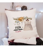 Yeni Doğan ( Hoşgeldin Bebek) Kız Bebek Yastığı Kişiye Özel