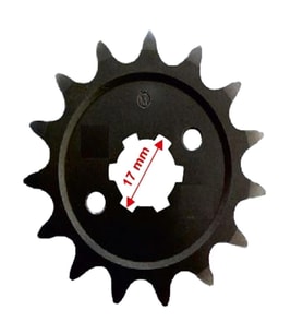 BAJAJ DİSCOVER ÖN DİŞLİ 428-15T İÇ 17X6 TIRNAKLI 2 DELİKLİ ÖM