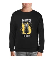 Forever Biker Siyah Çocuk Sweatshirt