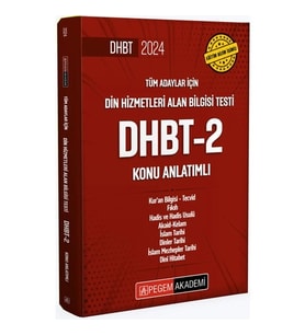 Pegem 2024 Tüm Adaylar Dhbt-2 Konu Anlatimi