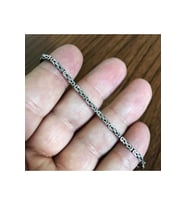 5.2mm Kare Model Erkek 925 Ayar Gümüş Kral Bileklik Künye Sarı,roze Seçeneği