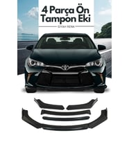 4 Parça Ön Lip Universal Ön Tampon Eki Piano Black Siyah Renk (Sarı)