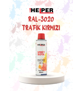 Helper RAL 3020 Trafik Kırmızı Akrilik Sprey Boya 300 ML