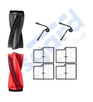Roborock Saros 10- Saros 10R Uyumlu 1 Ana Fırça 2 Yan Fırça 4 Filtre PKT-iasgf0000869