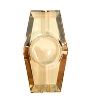 PremiumQuality Gold Şeffaf Kristal İkili Puro Küllüğü - TR9743