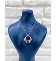 Rose Gold Tasarım Nazar Boncuklu Kadın Gümüş Kolye