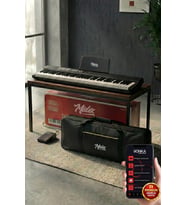 Midex PLX-80BK Taşınabilir Katlanır Dijital Piyano Tuş Hassasiyetli 88 Tuş BT (Sustain Çanta Metod)