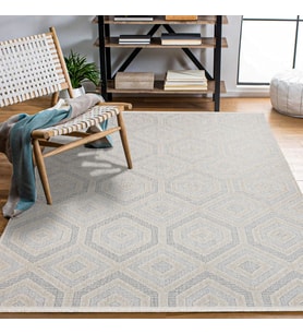 Makine Kaymaz Yıkanabilir Krem Geometrik Triko Salon Halısı Mutfak Halısı Koridor Halısı Yolluk 11404K