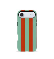 iPhone 17 Air Vorian Çift Katmanlı MagSafe Kılıf Terracotta Mint Stripe