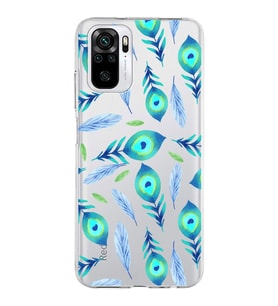 PrintiFy Xiaomi Redmi Note 10s ile Uyumlu 1mm Slim Fit Nazar Boncuğu 3 Baskılı Şeffaf  Kılıf