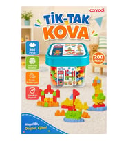 TİK-TAK 200 Parça Kova Yapı Seti