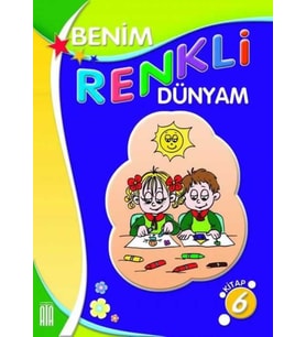 Ata Benim Renkli Dünyam Boyama Kitabı 6 (Beyaz)