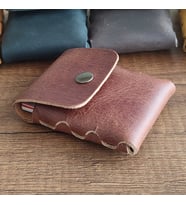 Sumerianwallet Deri Minimalist Kartlık Tarçın(Anahtarlık Hediye )