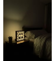 Işıltılı Anılar  Dekoratif Silüet Pano Led Gece Lambası  Sarı