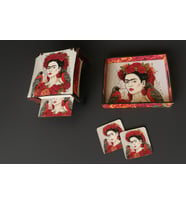 Frida Kahlo Temalı Ahşap 3'lü Dekoratif Set (Karışık)