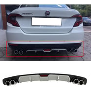 Fiat Egea Gri Difüzör 4 Krom Egzoz Görünümlü Difizör Arka Ek Body Kit