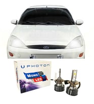 Ford Focus 1 Led Xenon Uzun + Kısa Far Ampulü H4 Mono Yeni Seri Beyaz 1999-2001