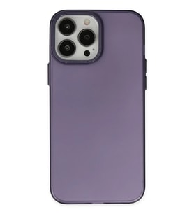 iPhone 14 Pro Max Kılıf Modos Metal Kapak - Mor