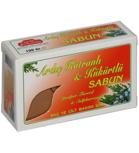 AKIŞIK ARDIÇ KATRANLI & KÜKÜRTLÜ SABUN - 100 GR