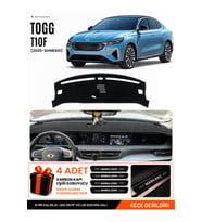 TOGG T10F (2025 VE SONRASI) Uyumlu Torpido Örtüsü Torpido Kılıfı - Siyah