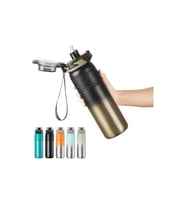 TKK Paslanmaz Çelik Termos Matara 900 ML Pipetli ve Pipetsiz Kullanım (Karışık Renk 1 Adet)