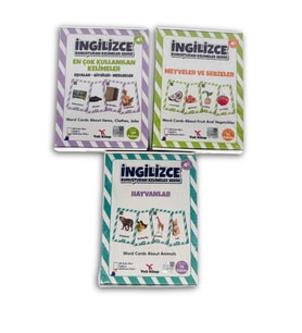 İngilizce Konuşturan Kelime Kartları - 3'lü Set