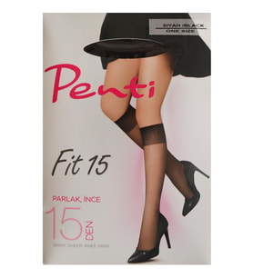 Penti Dizaltı Fit 15 Den Siyah Çorap