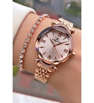 Daniel Klein Marka Rose Gold Renk 2 Yıl Garantili Kadın Kol Saati - Bileklik