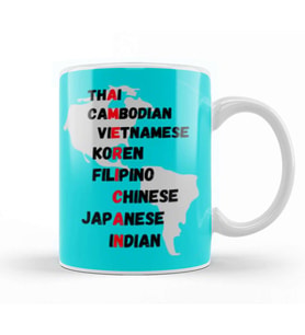 AMERICAN The Other Ones Black Asian Solidarity Stop AAPI Hate Kupa Bardak Porselen