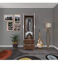 Kenzlife gardırop 2 kapaklı kapılı 2 çekmeceli kamelya 168*50*42 cvz ayaklı gardolap dolap (Karışık)