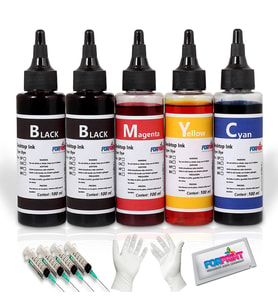 Canon GI-490 Uyumlu Forprint Dolum Seti 5X100ml, Canon G1400/Canon G2400 (Çok Renkli)