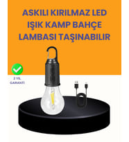 Akıllı Sensörlü USB Şarjlı Kamp Lambası