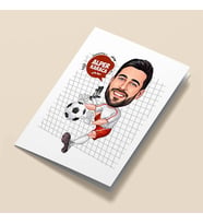 Kişiye Özel Kaleci Karikatürlü Tebrik Kartı