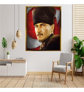 ÇERÇEVELİ ATATÜRK TABLO S775