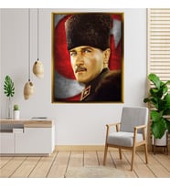 ÇERÇEVELİ ATATÜRK TABLO S775