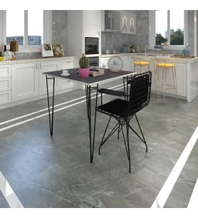 Knsz masa sandalye takımı hem75mazlum grisyh 060*060 klçsm 1 sandalye syhsyh kolçaklı sırt minderli