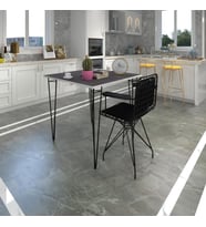 Knsz masa sandalye takımı hem75mazlum grisyh 060*060 klçsm 1 sandalye syhsyh kolçaklı sırt minderli