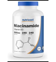 Nutricost Niacinamide Niacin (Vitamin B3) 500mg, 240 Capsules - Non-GMO, Gluten Free Vitamin B3..USA Menşei 3839 (Renksiz)