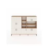 Arges Dolap 14 Raflı 9 Kapaklı 220x30x163 Çam-Aytaşı/Çam