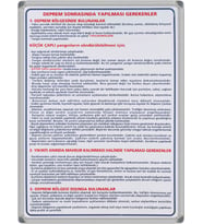 Deprem Sonrasında Yapılması Gerekenler 50X70 Al.Çerçeve