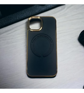 İphone 13/14 Uyumlu Magsafeli Deri Görünümlü Telefon Kılıfı