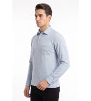 Erkek Gömlek Yaka Cepli Klasik Kalıp Sweatshirt 5304 BGL-ST05540